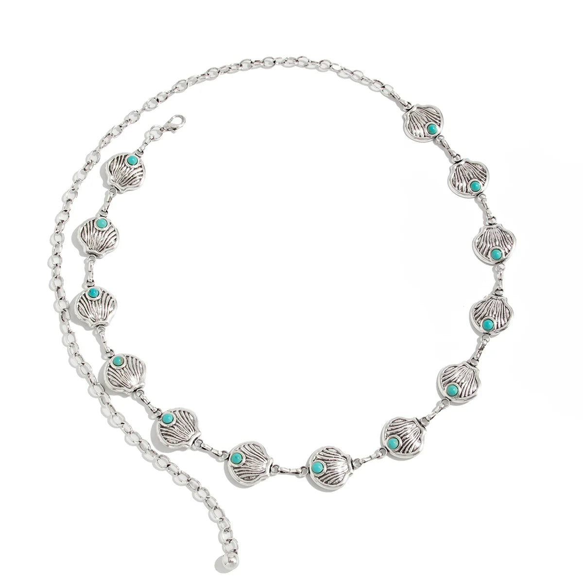 Kathalina Coastal Charm Chain - Scallop Silver