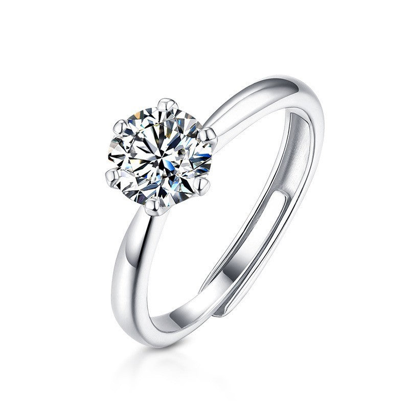 Azul Sparkling Stackable Rings - 1 Carat Six-Prong [S0ORXXIB]