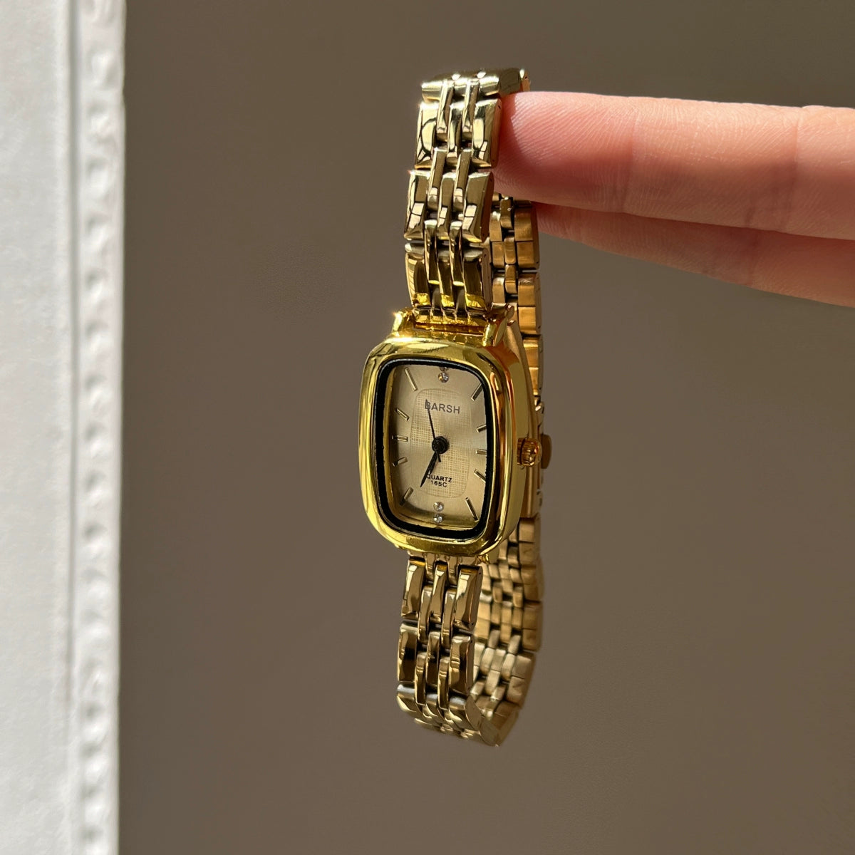 Asia Gold Tone Square Watch - Gold Band with Gold Dial (Variant C) [ZCK2N75E]