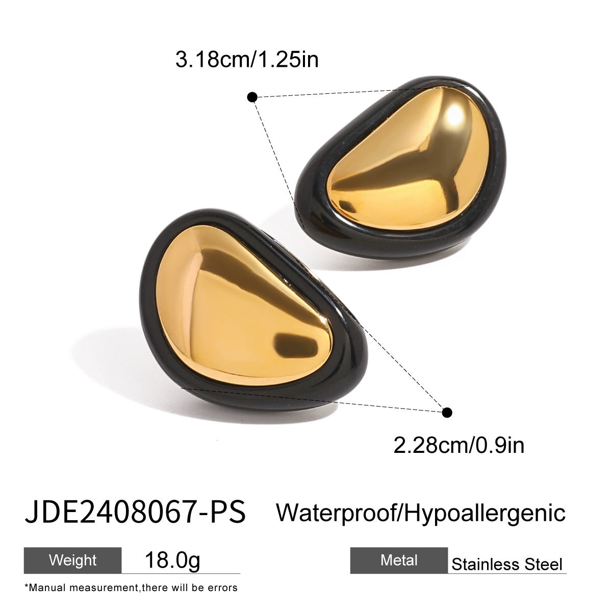 Timia Sculptural Mid-Century Earrings - JDE2408067-PS [WTXZ8ZLJ]
