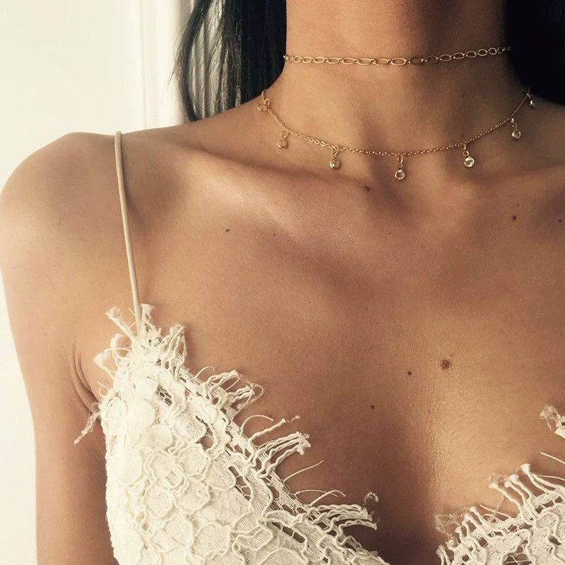 Brileigh Crystal Triangle Necklace - N0308-16