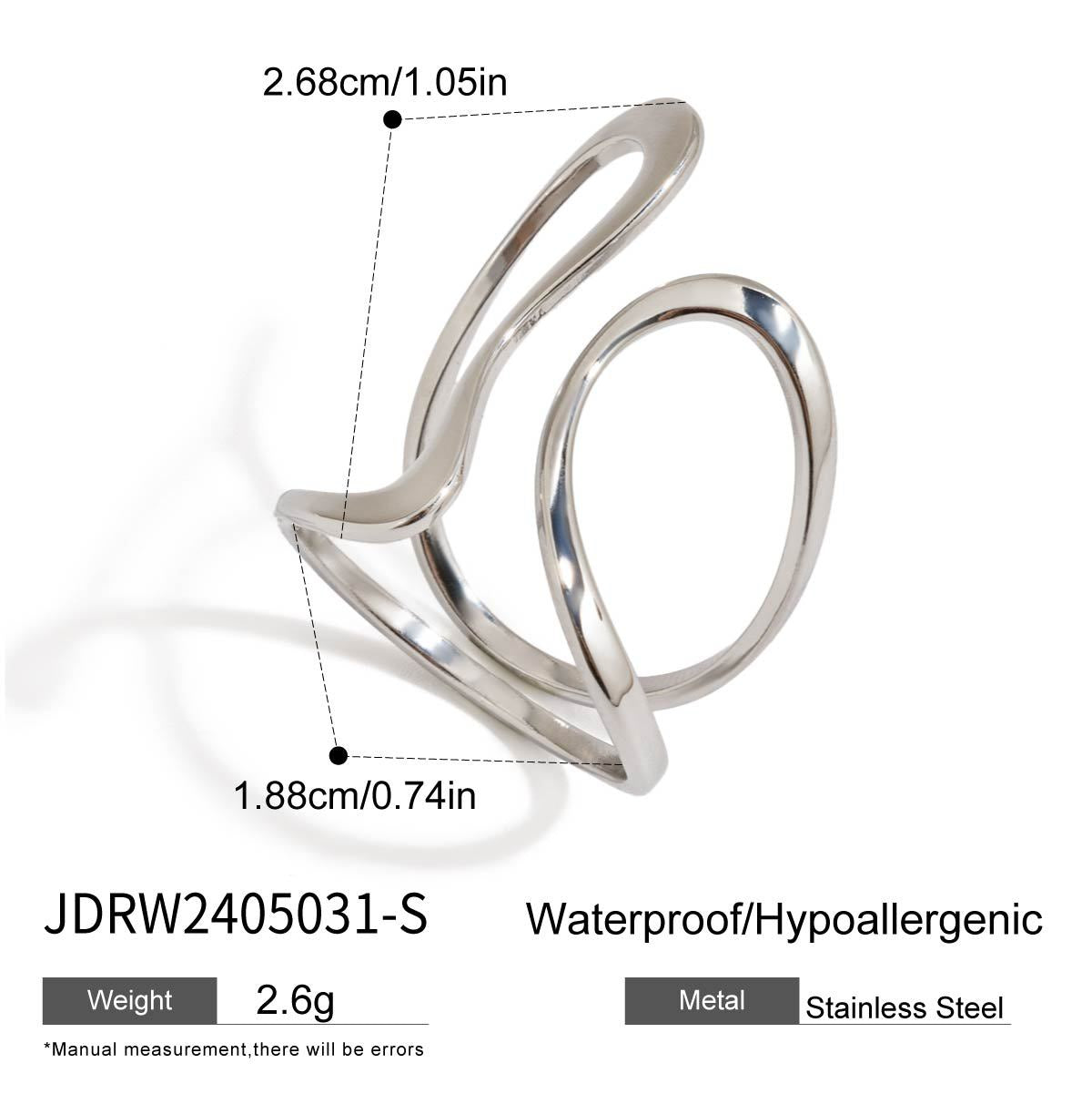 Sanvi Geometric Line Rings - JDRW2405031-S [4ZQ3YVTI]