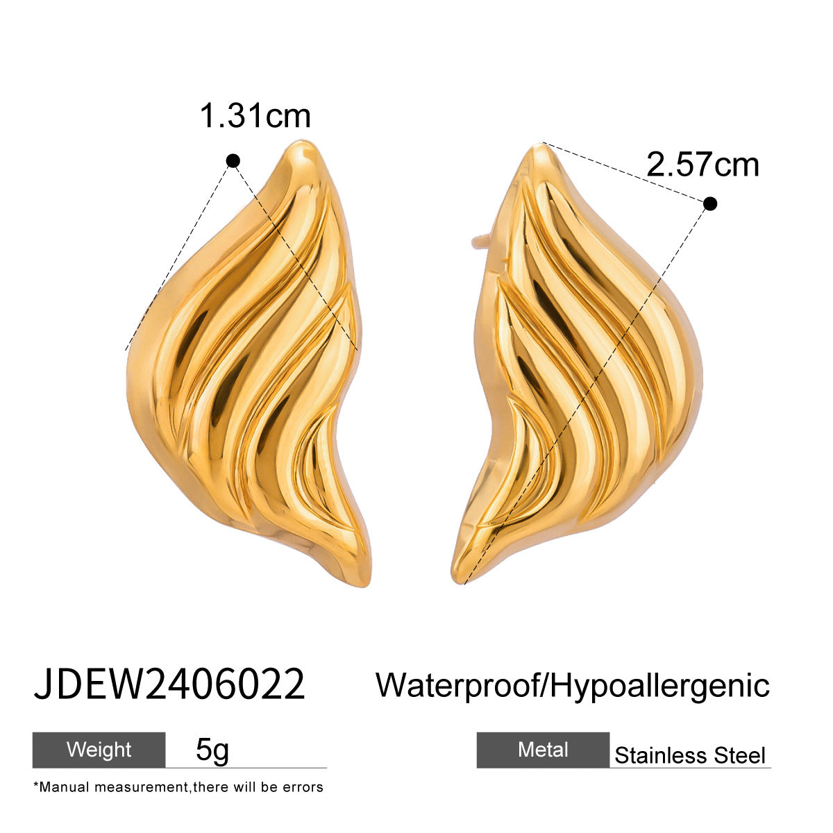Albany Lava Stud Earrings - JDEW2406022 [BOR05HPC]