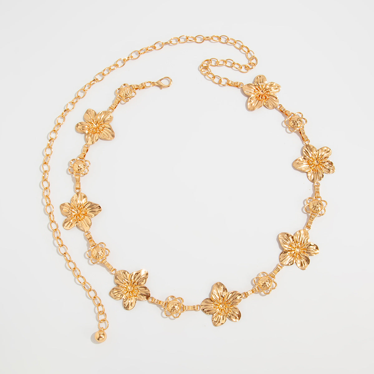 Paislee Retro Golden Bloom Body Chain - Gold [VJB0K868]