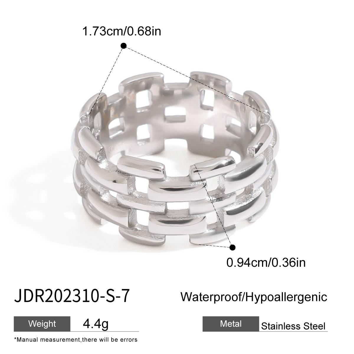 Marceline Stackable Geometric Rings - JDR202310-S-8 [XKPVEOPQ]