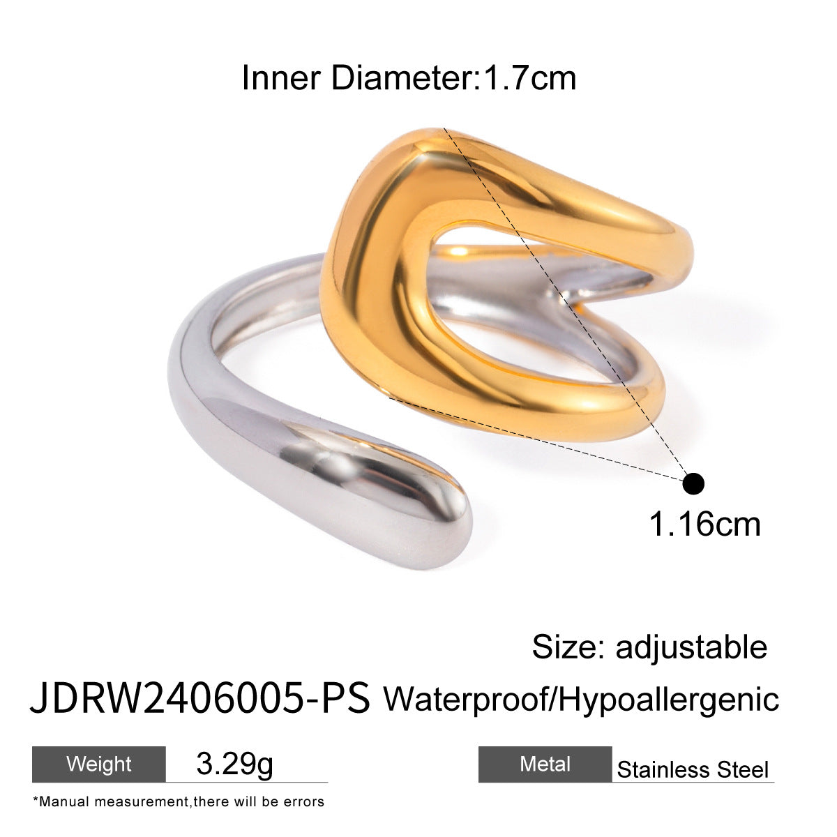Jourdyn Colorblock Band Ring - JDRW2406005-PS [D3GRZBJB]