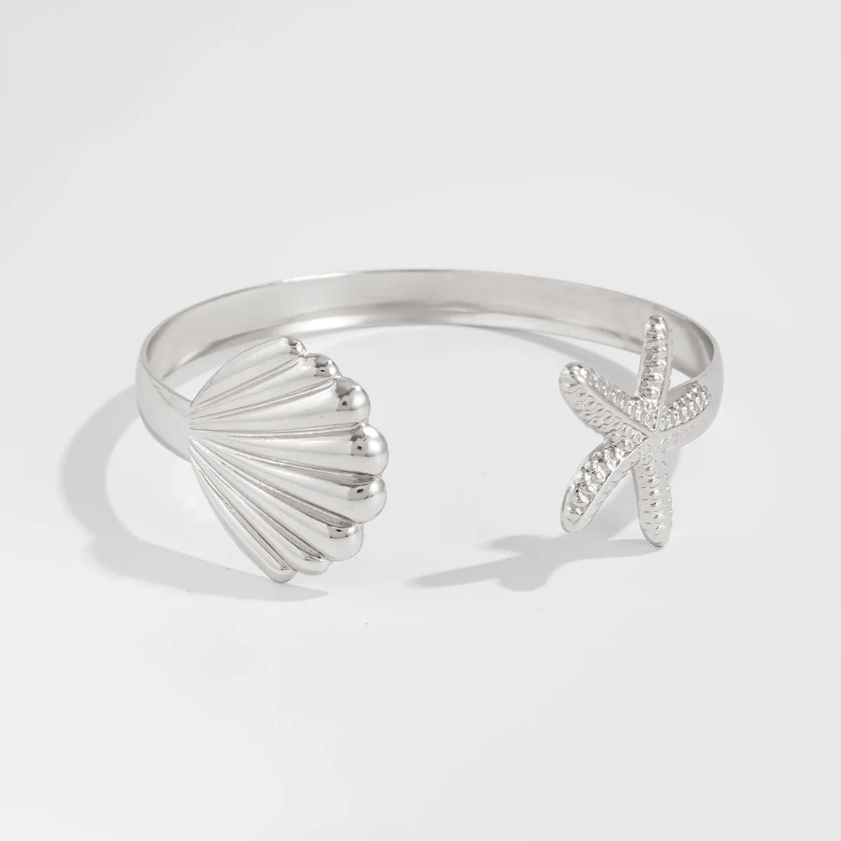 Elenna Coastal Charm Bracelet - Starfish Scallop Silver