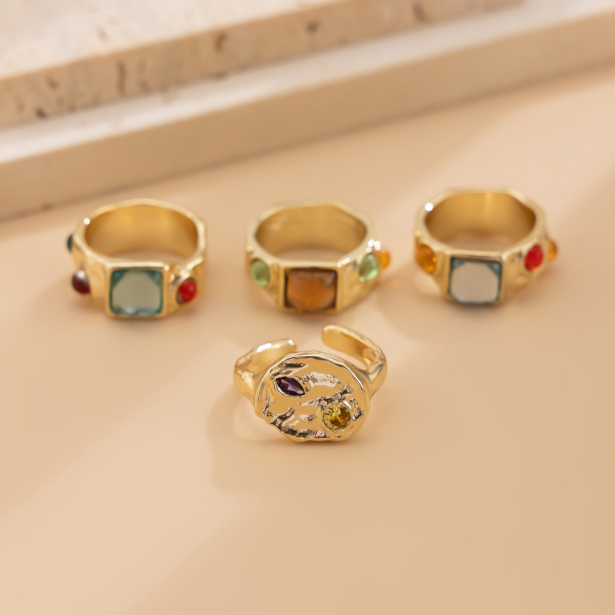 Deasia Irregular Stack Ring - Style 1 [Q1UGTJW9]