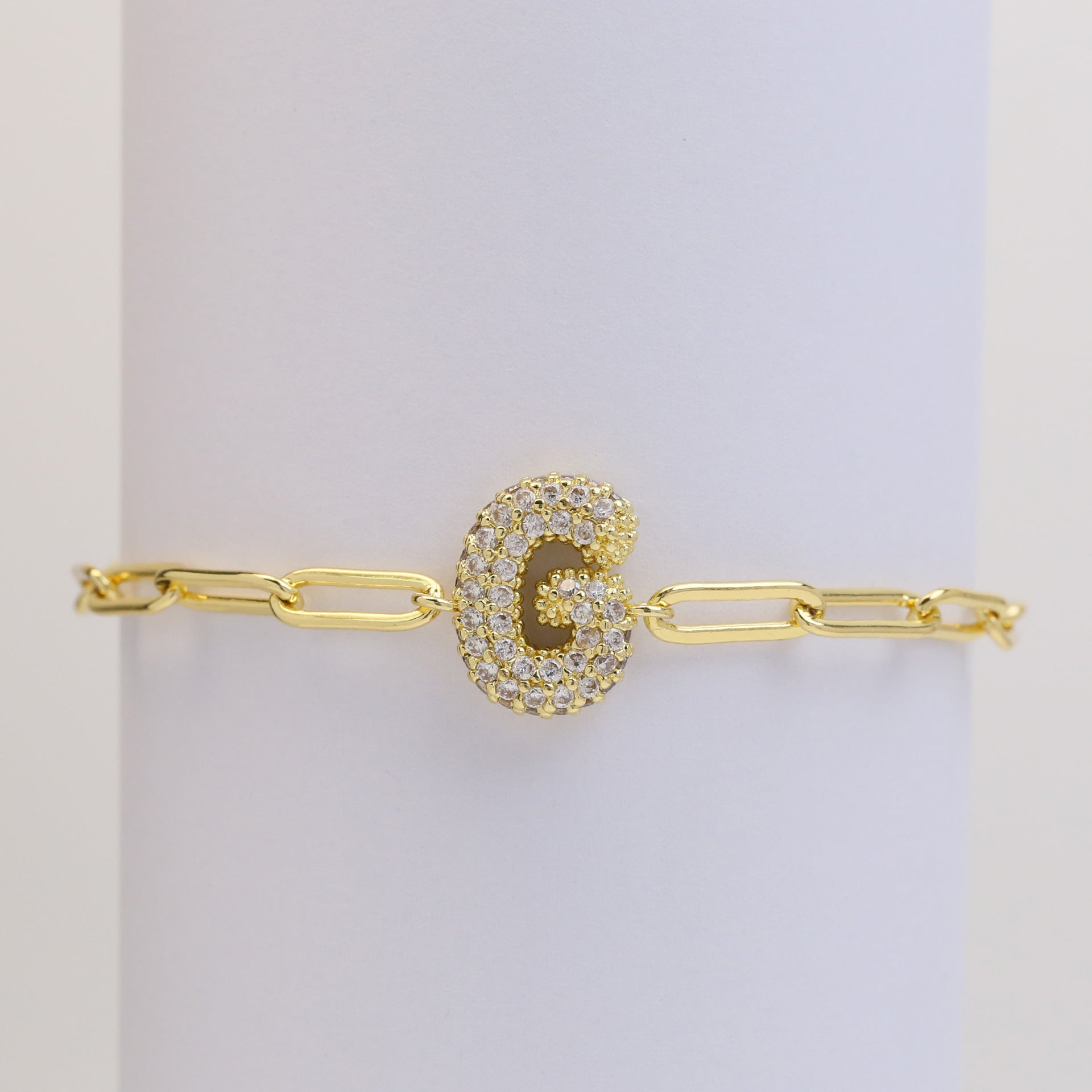 Willow Bubble Initial Bracelet - G [YFTCHJ10]