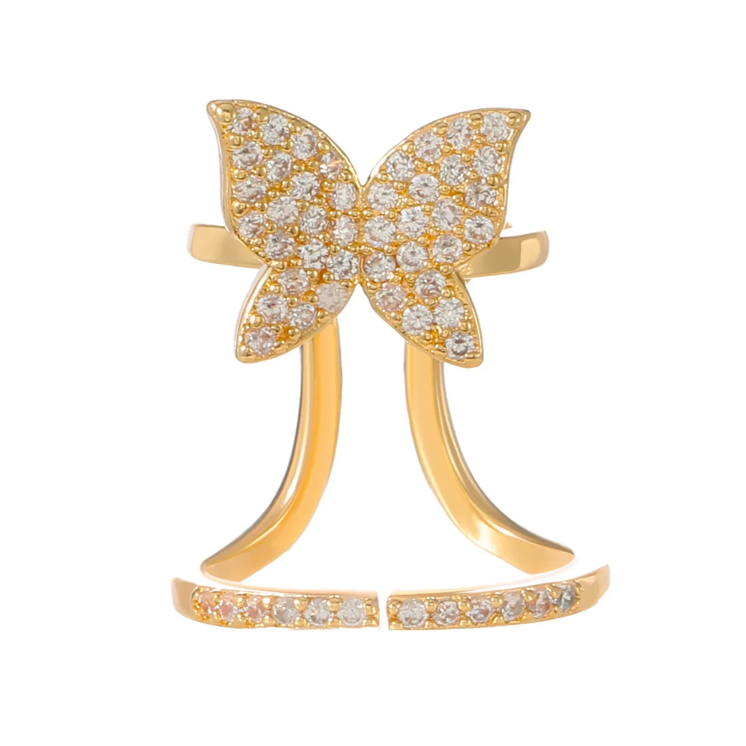Kristi Geometric Nail Rings - KC Gold K-1062