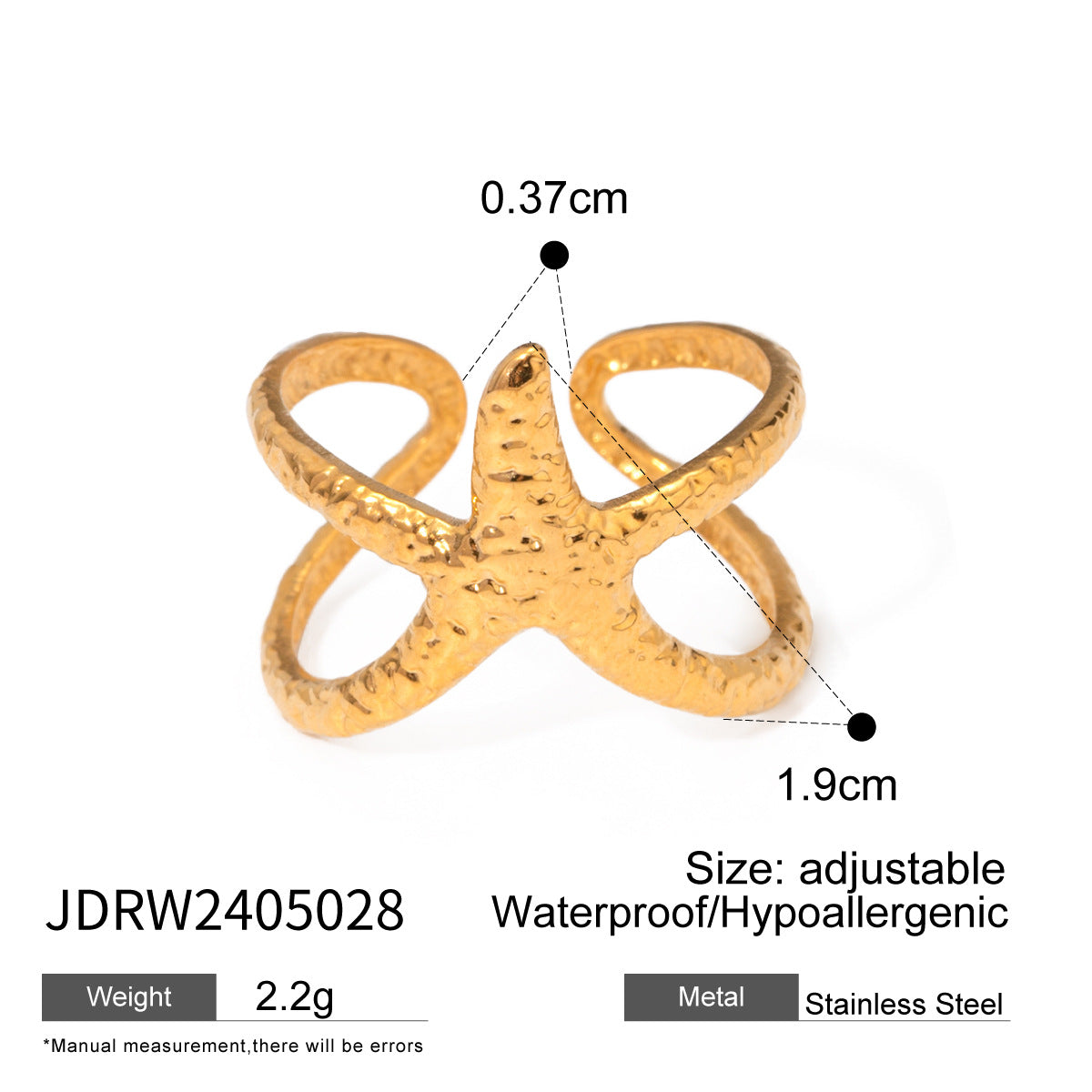 Blakelynn Marine Shell Ring - JDRW2405028 [W6QKZDNT]