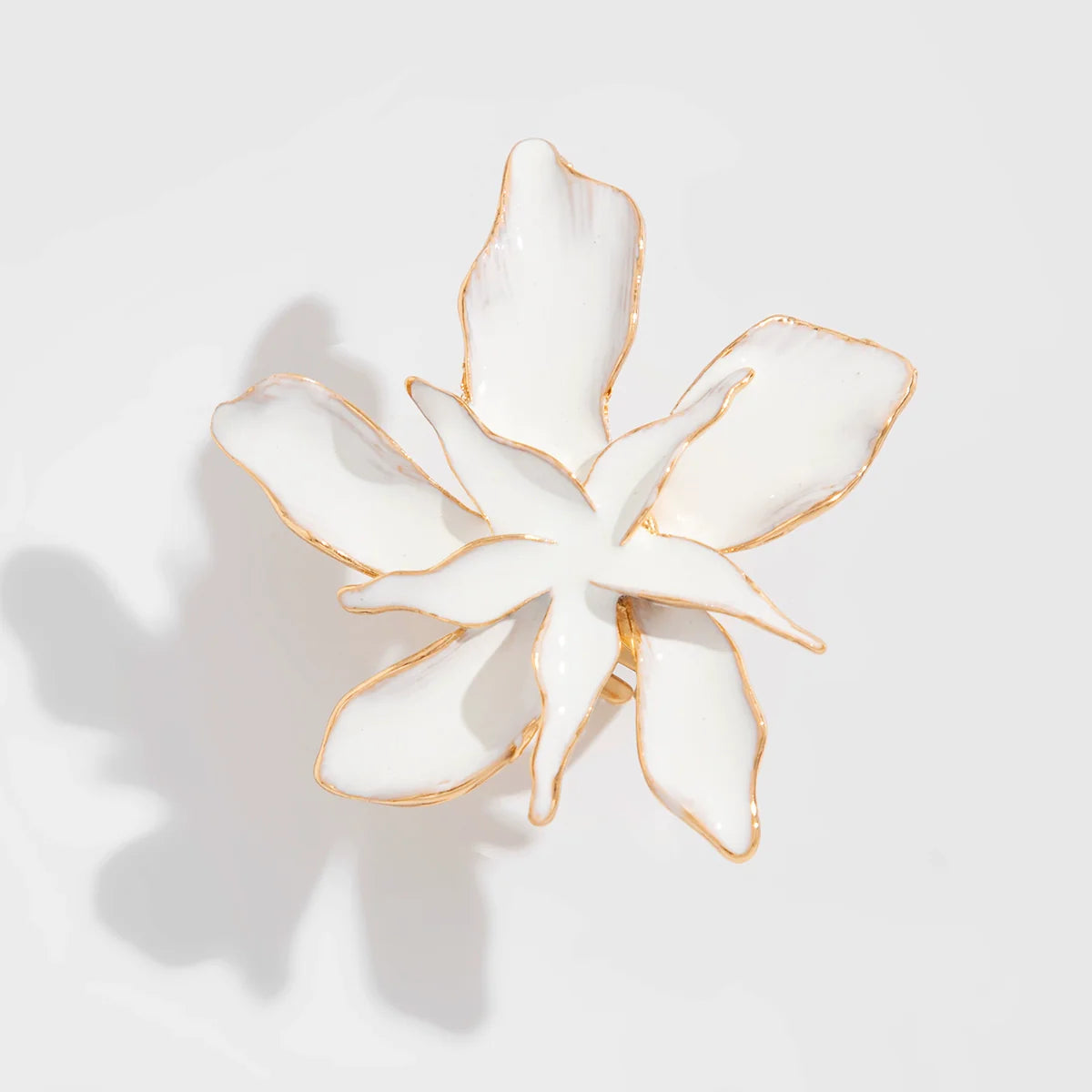 Ahaana Enamel Flower Ring - Style Two