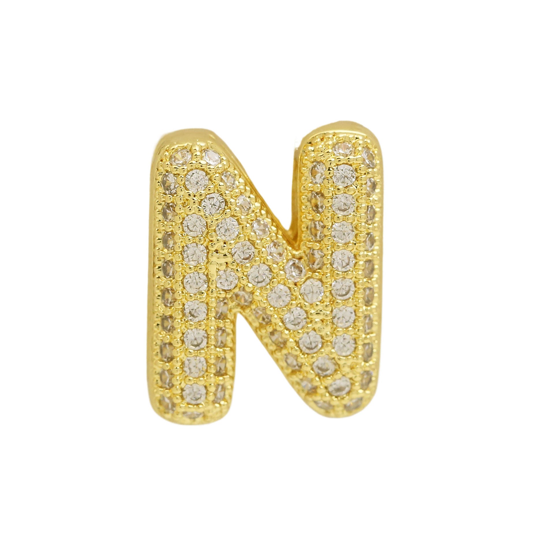 Israa Gold Bubble Letter Bracelet - N [KRB6YWYC]