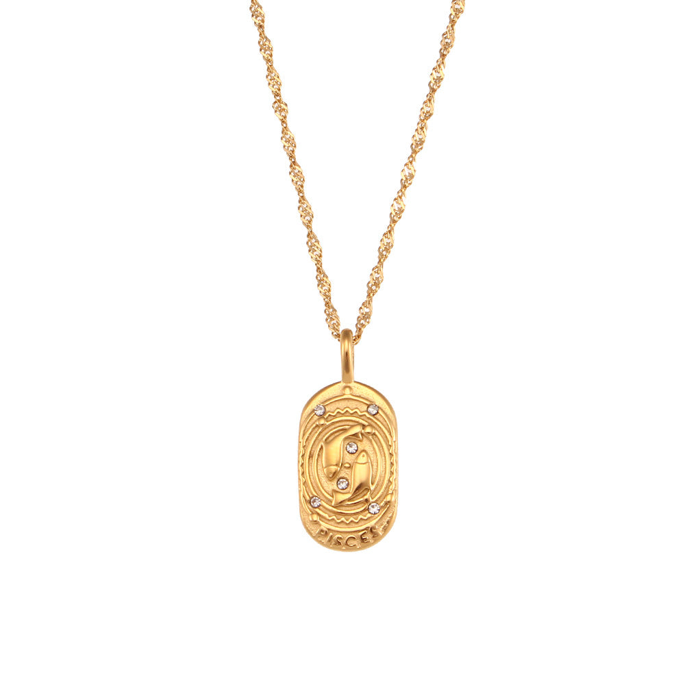 Eli Constellation Pendant Necklace - Pisces [CX6PDESX]