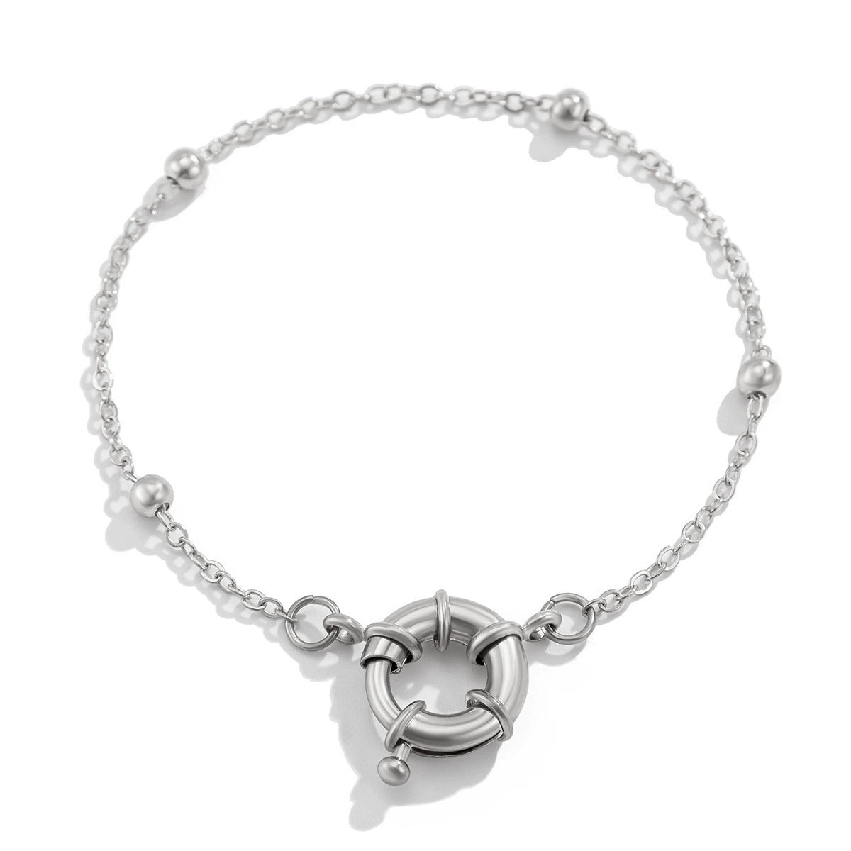 Madyson Geometric Chain Jewelry - Silver-Tone Bracelet Style 08 [O19MX527]