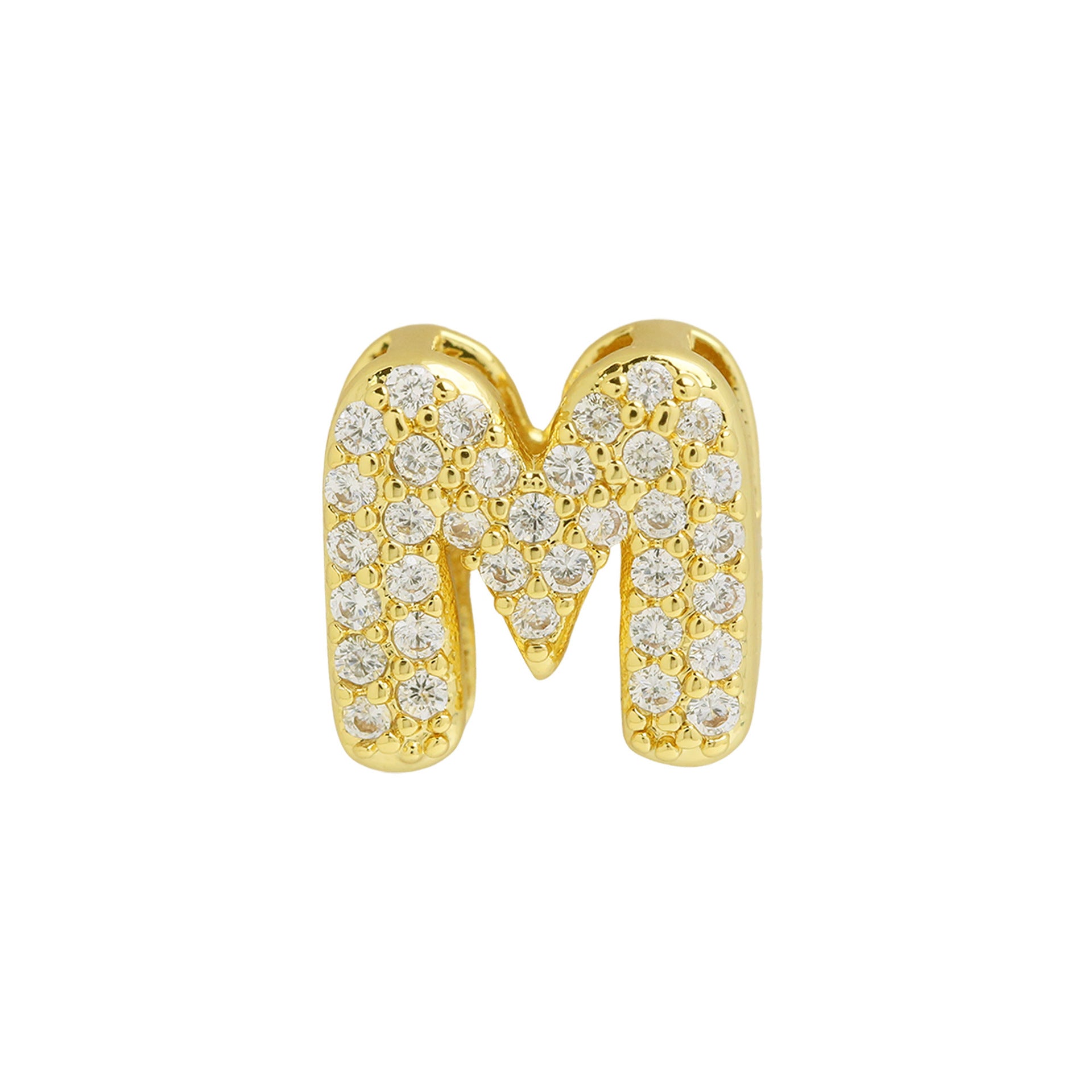 Makinley Bubble Letter Charm - Gold Pendant M [YT3ULHYN]