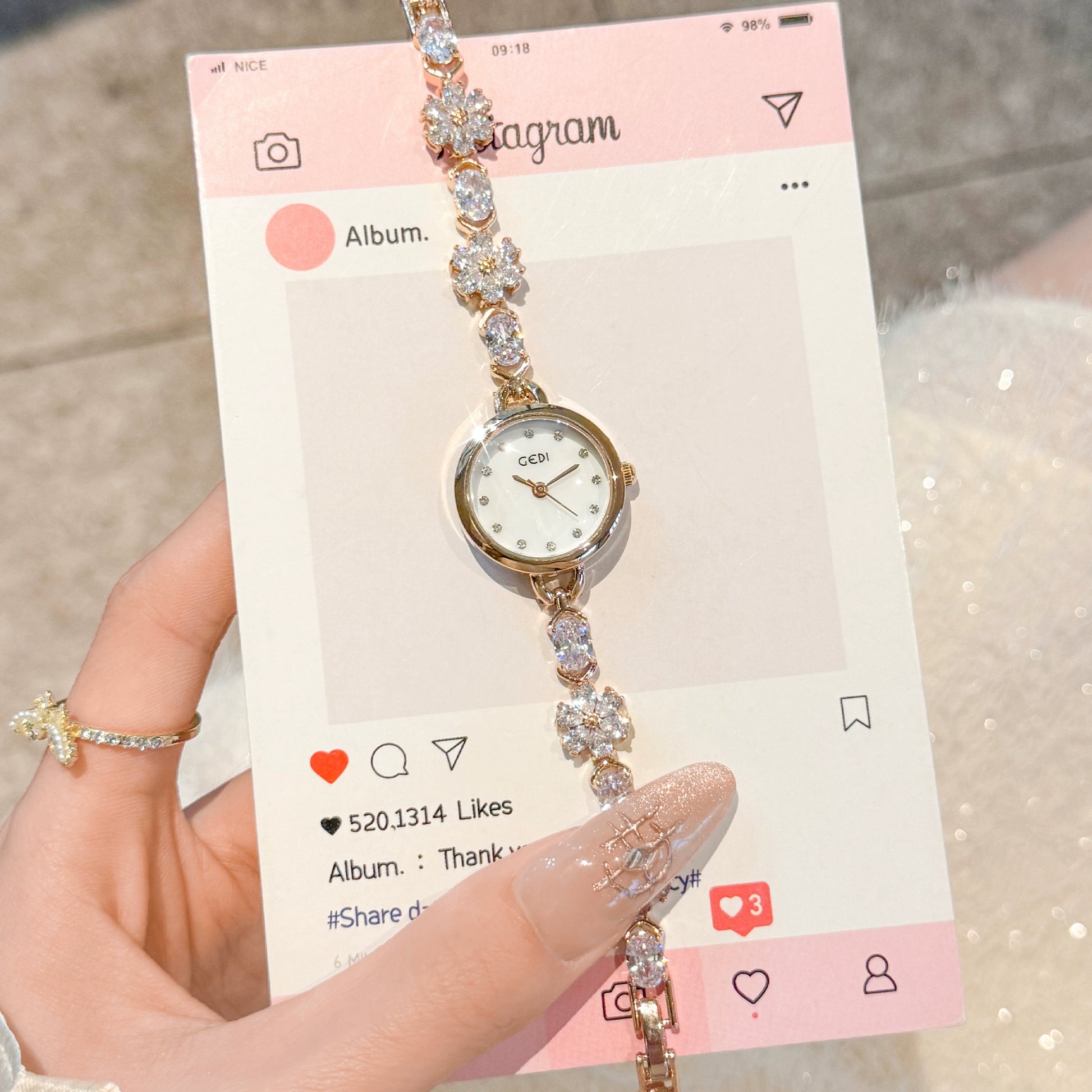 Karin Sakura Bracelet Watch - Girl White [YXGV5VAJ]