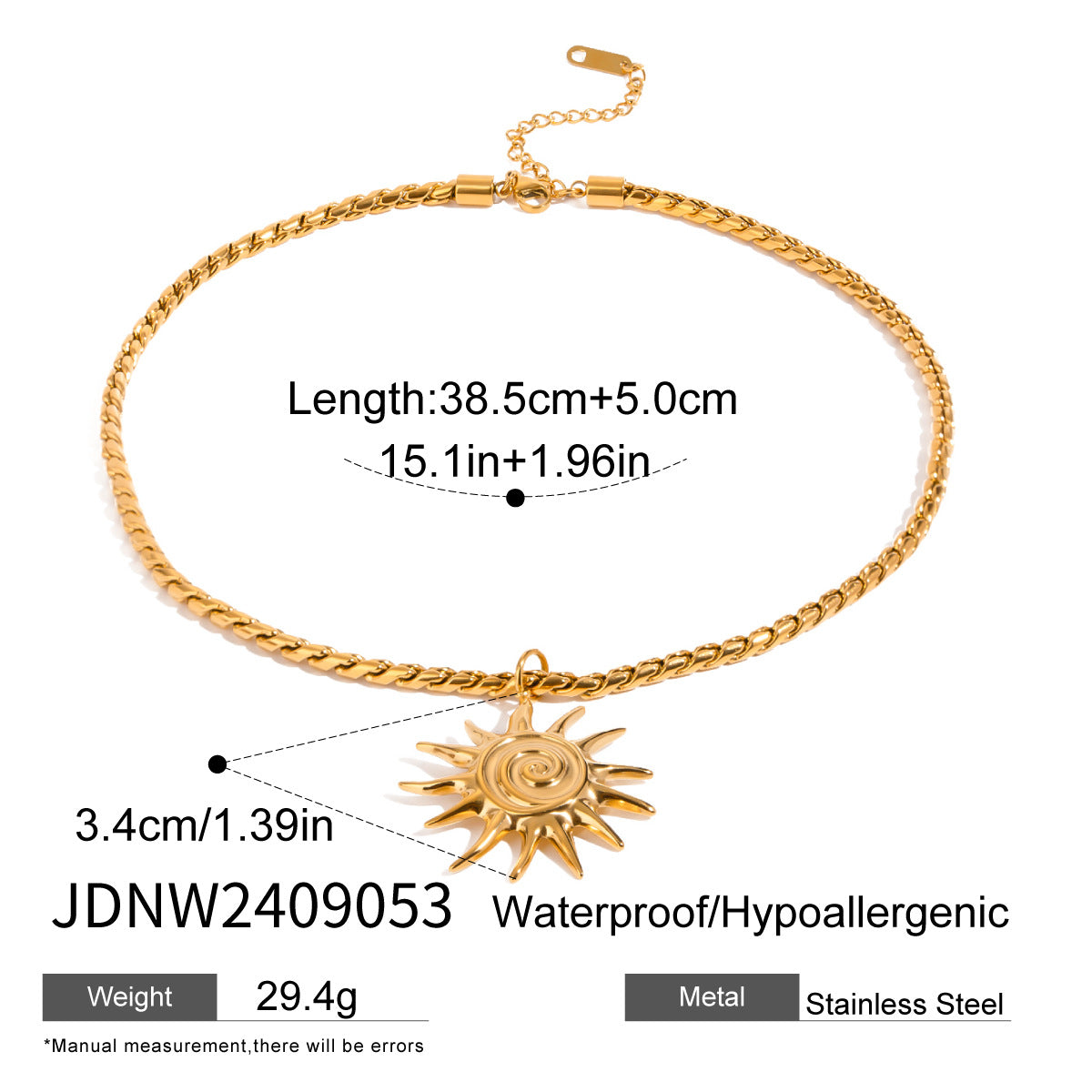 Ammy Gold Shell Jewelry Set - JDNW2409053 [UNNQJAZN]