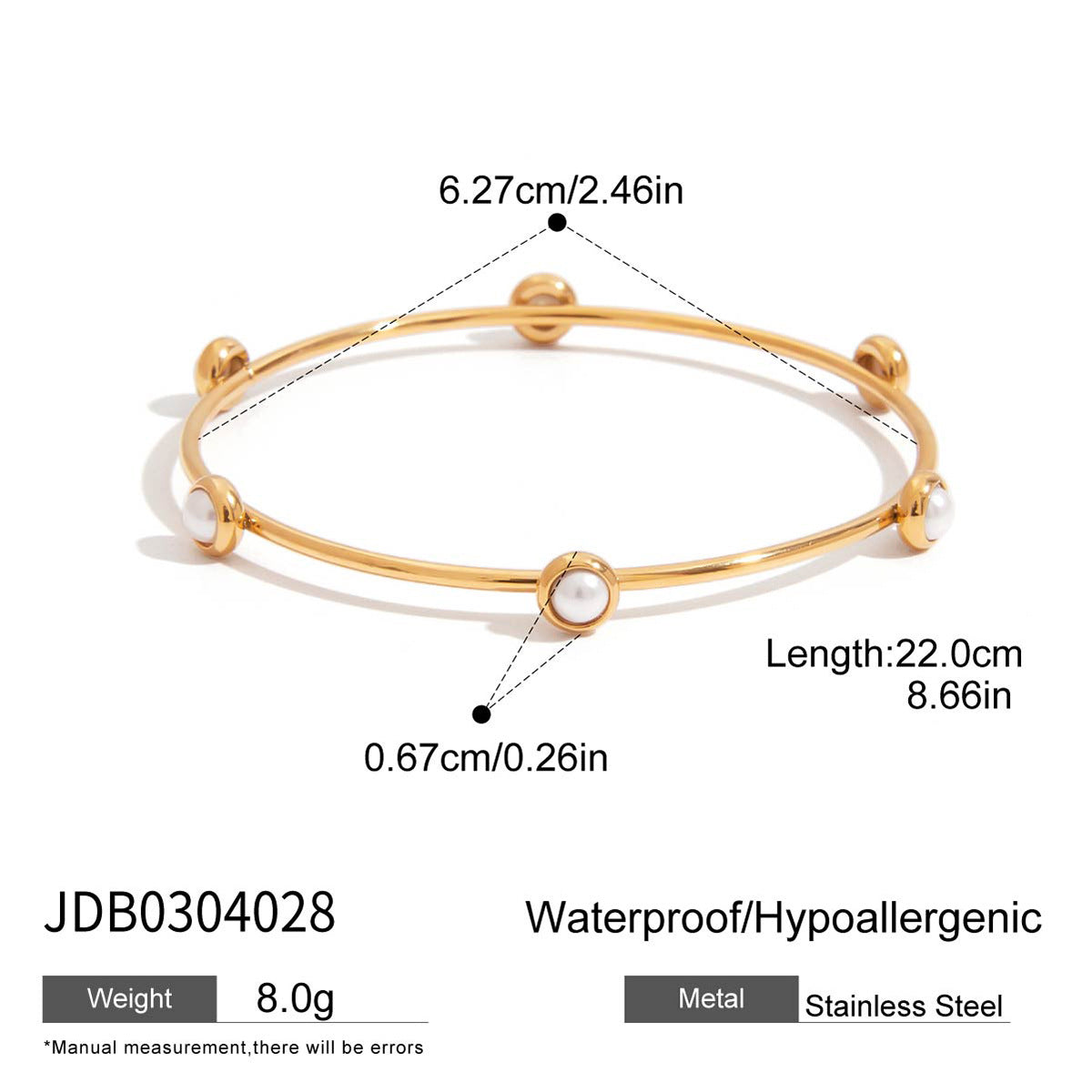 Kaycee Pearl Chain Bracelet - JDB0304028 [GAXJB2H4]