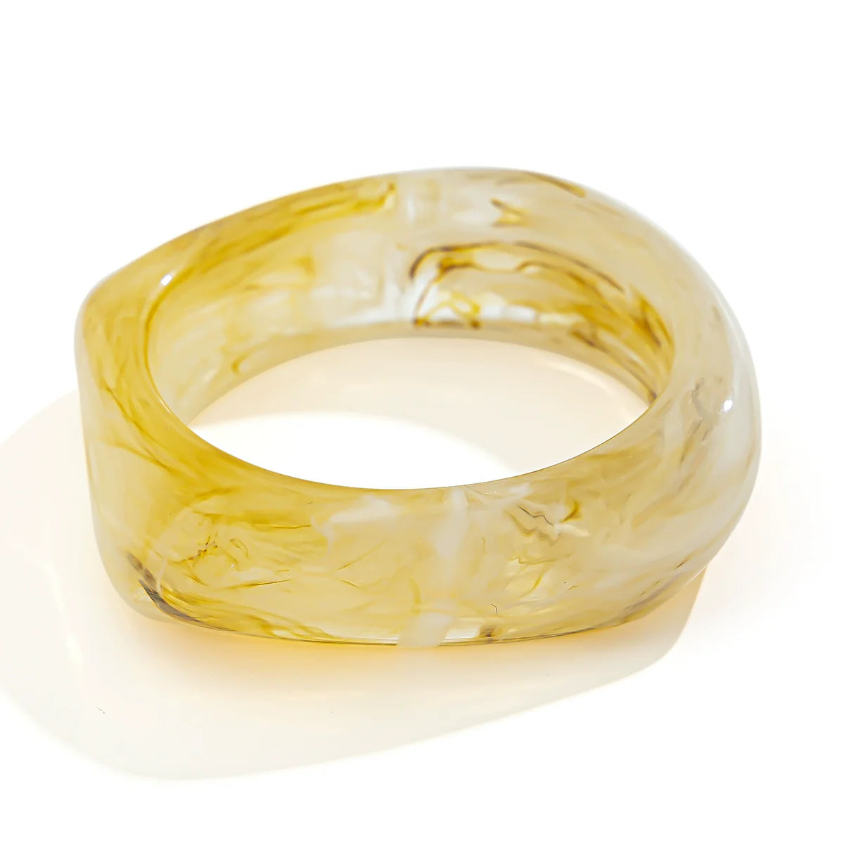 Cayla Irregular Marble Bracelet - Light Brown