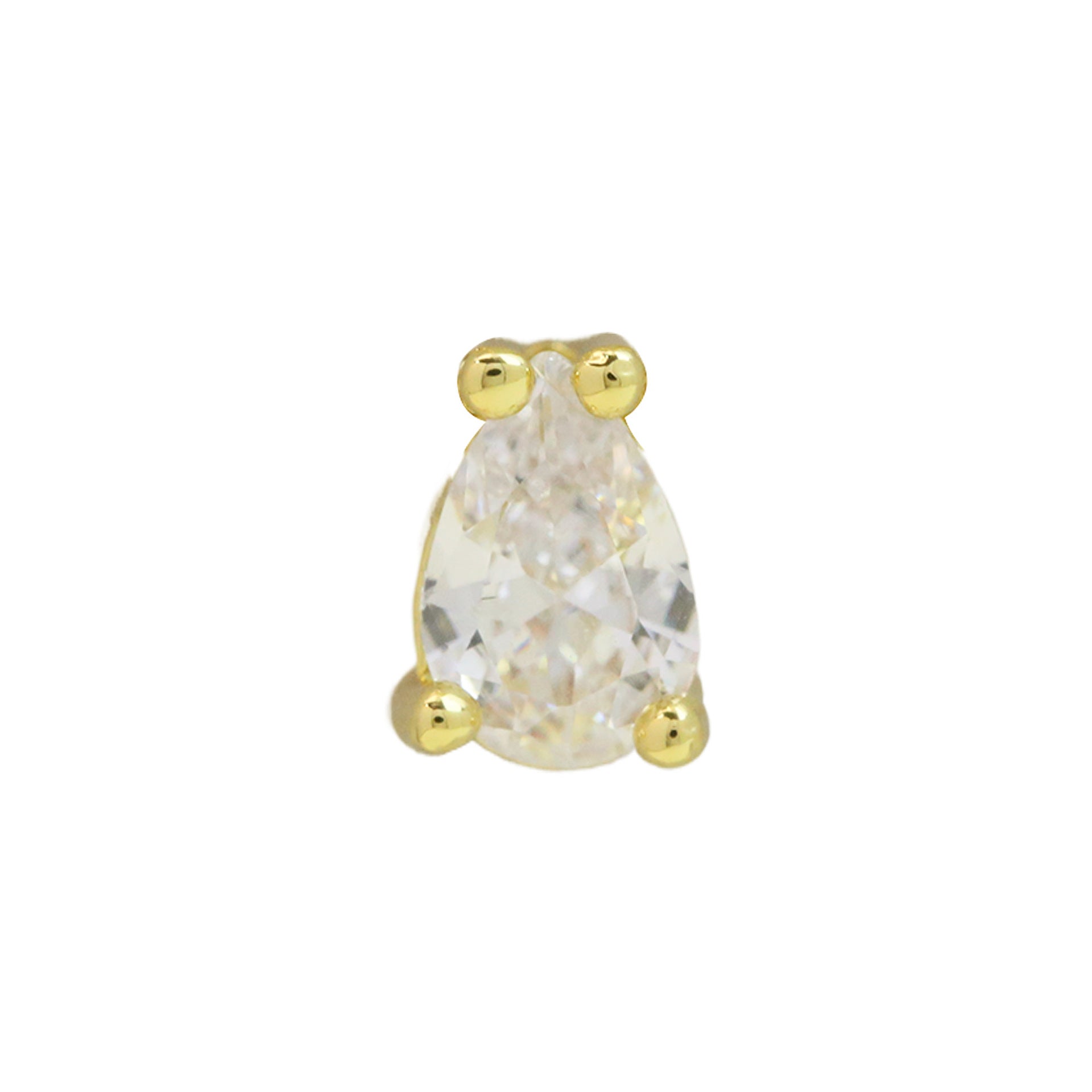 Kynsley Gold Charm Necklace - April Birthstone Drop [E7QRI45U]