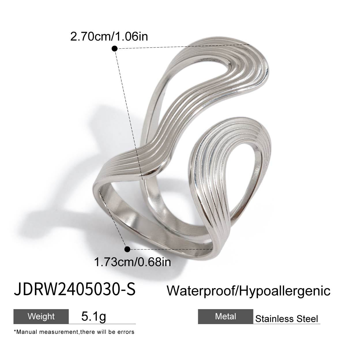 Sanvi Geometric Line Rings - JDRW2405030-S [PTT80BJZ]
