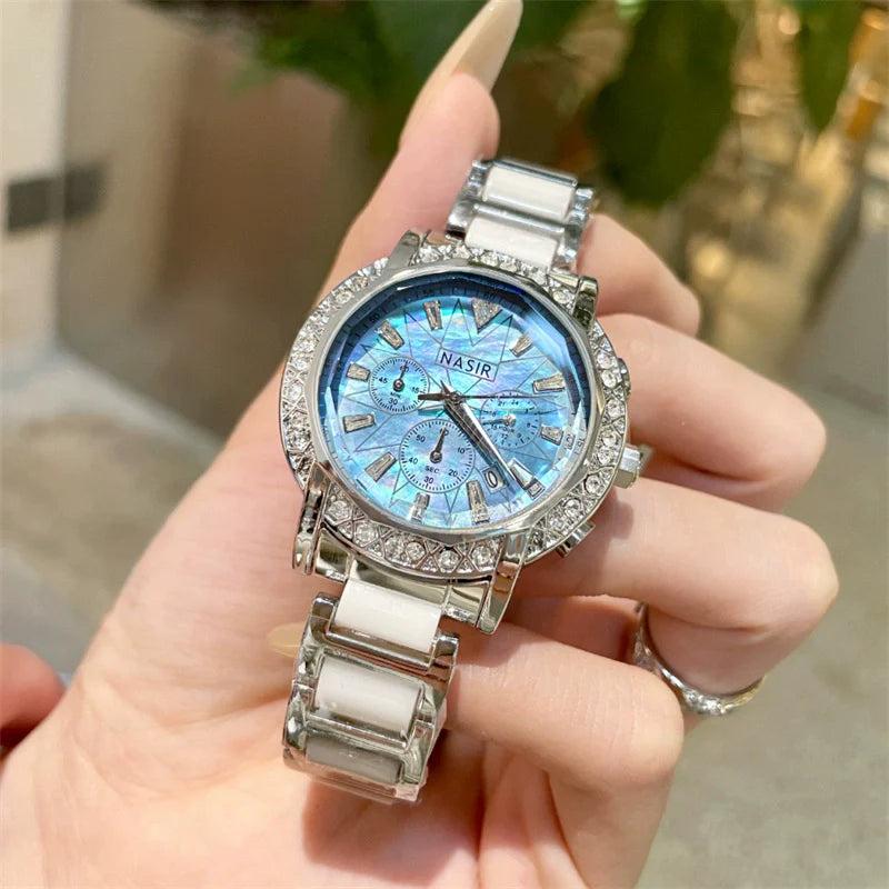 Alitzel Starlight Ceramic Watch - Mica Blue