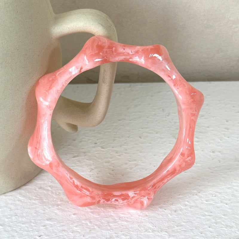 Mazikeen Colorful Resin Bangle - Ocean Breeze [IJMLYB1X]