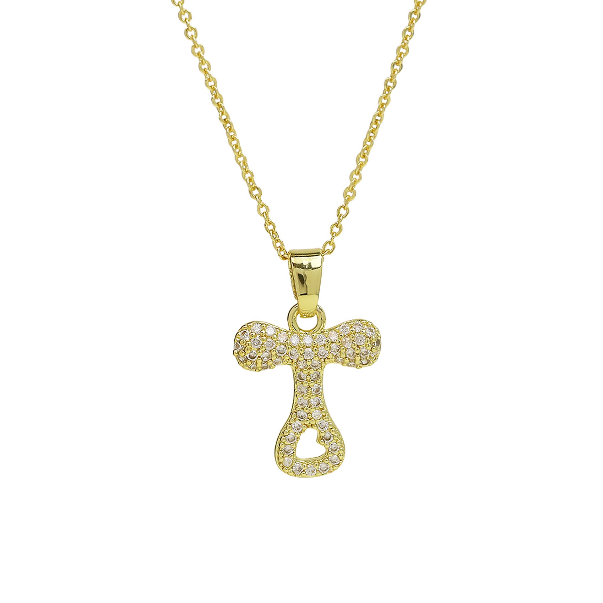 Fatou Bubble Initial Necklace - T [N547UCQS]