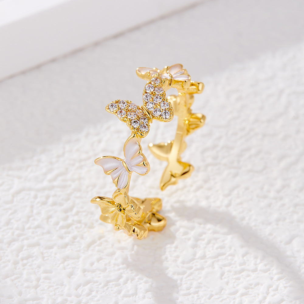 Nella Iridescent Butterfly Ring - Style 1 [O9TXSH5P]