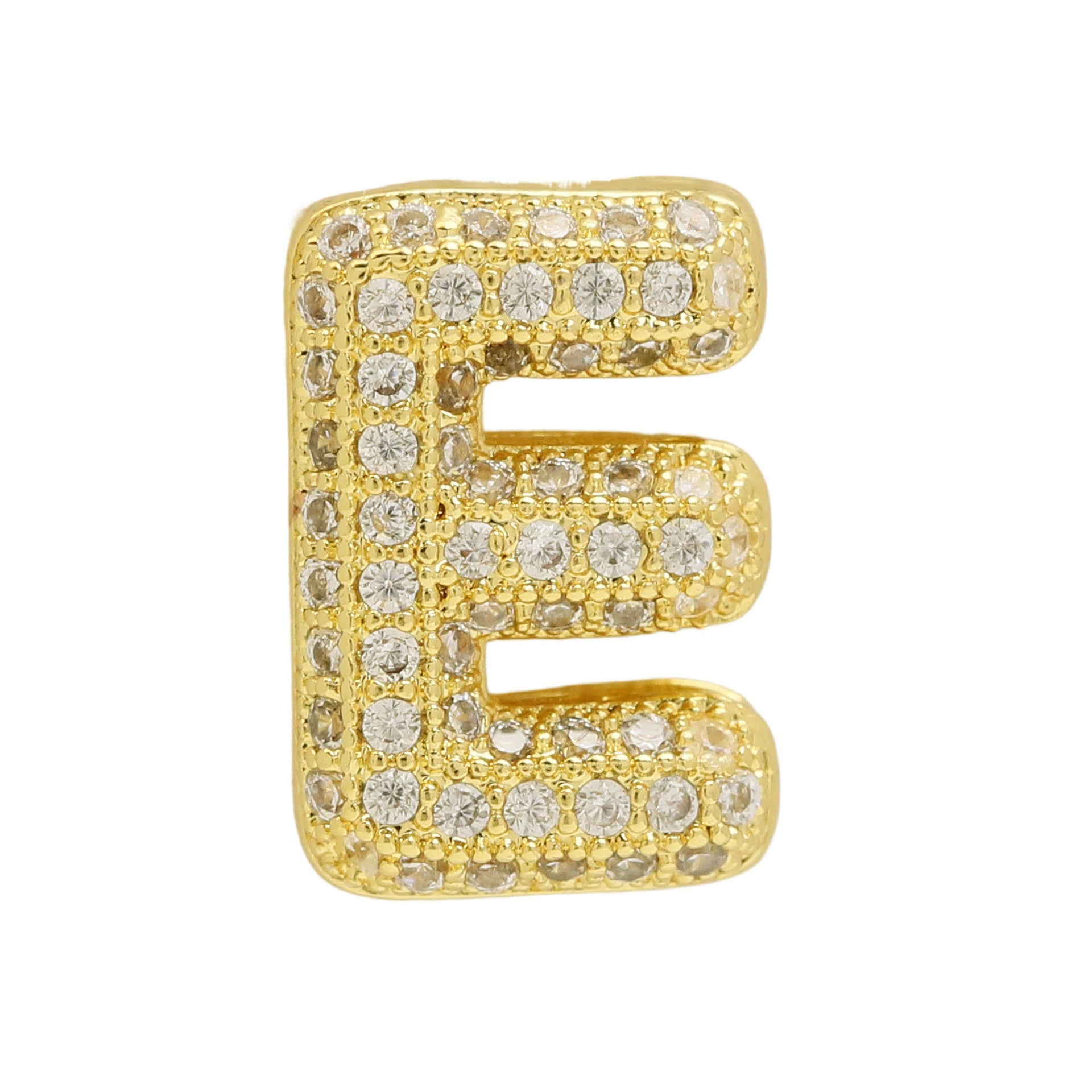 Israa Gold Bubble Letter Bracelet - E [XJ00O024]