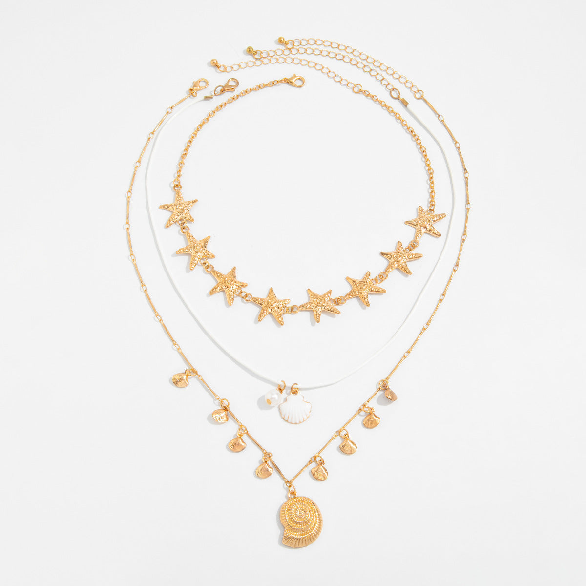 Darleen Multi-Charm Layered Necklace - Style 1 - Gold [SOUKILJF]