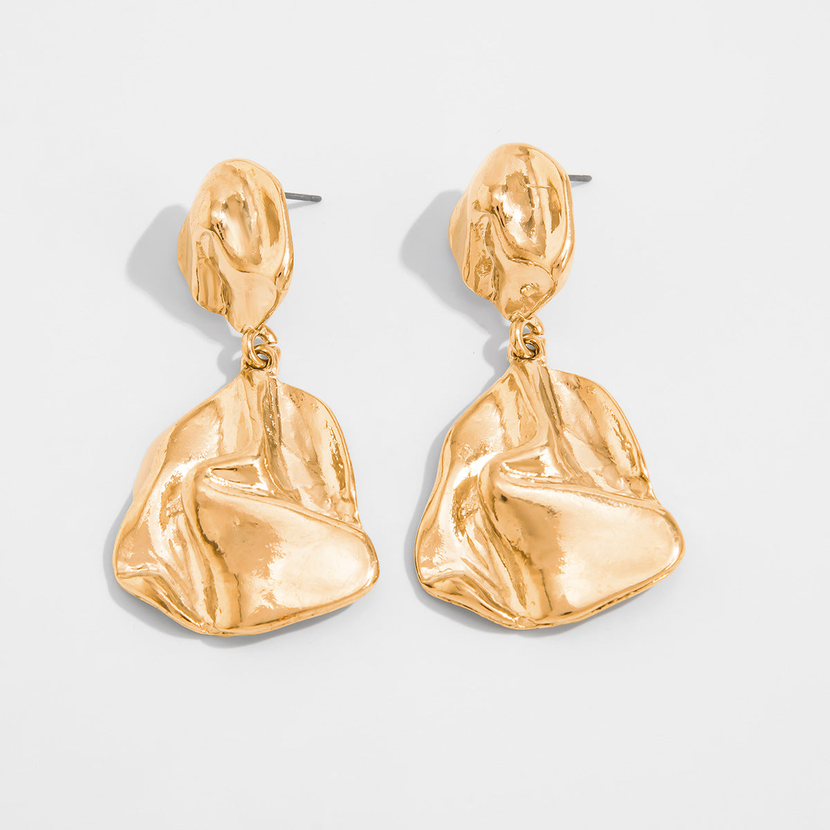 Gloria Geometric Drop Earrings - Style 3683 Gold [BJ1UFJ1B]