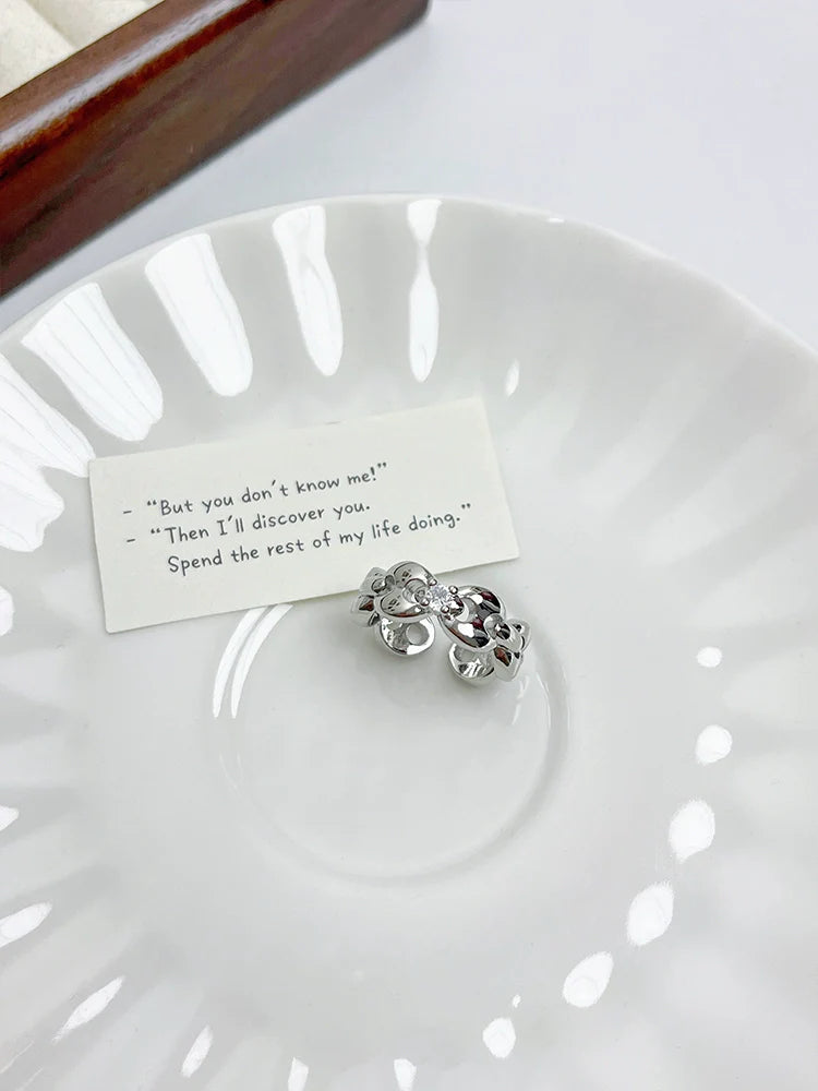 Alani Double Layer Twisted Ring - undefined