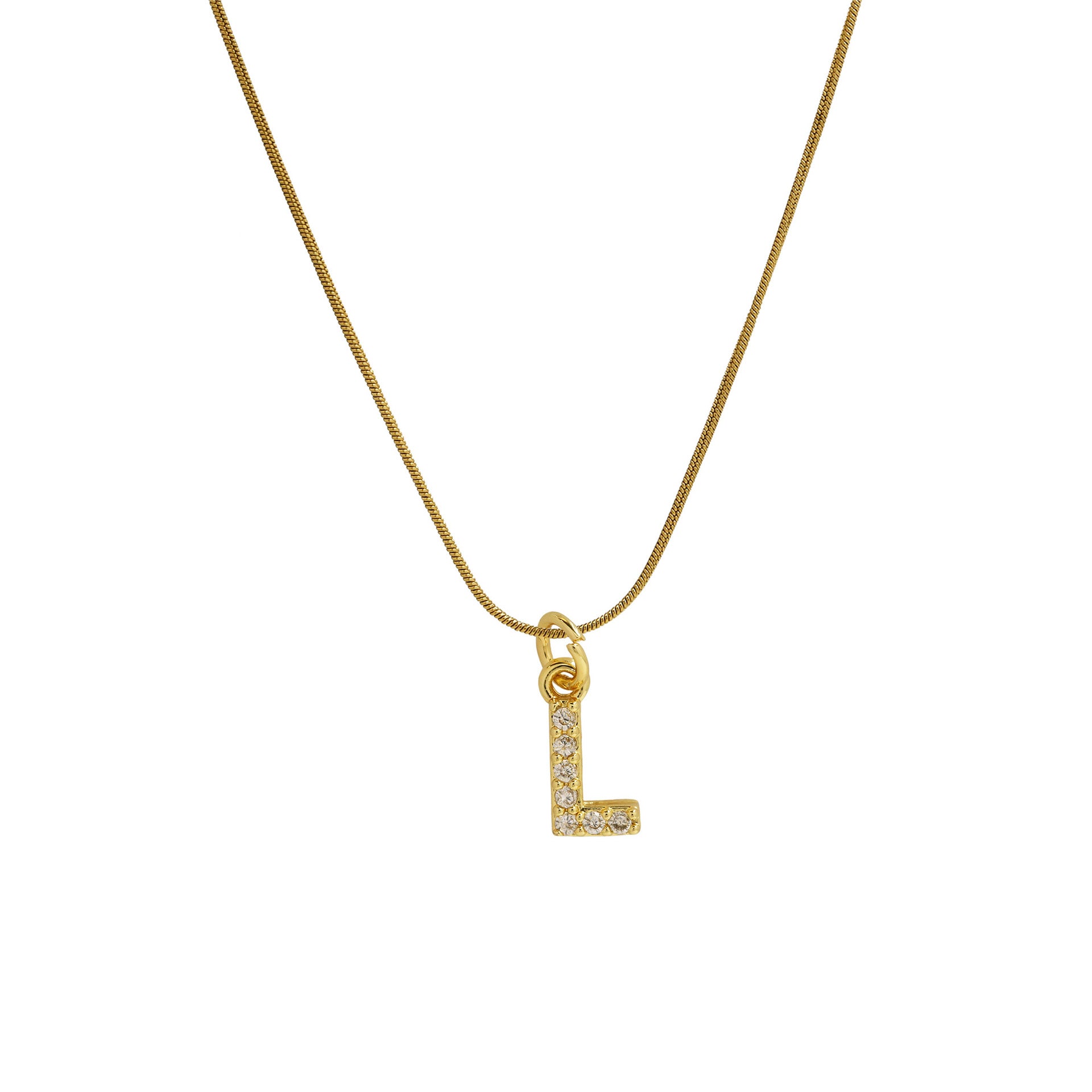 Killian Initial Zircon Necklace - L [UNSDPM8A]