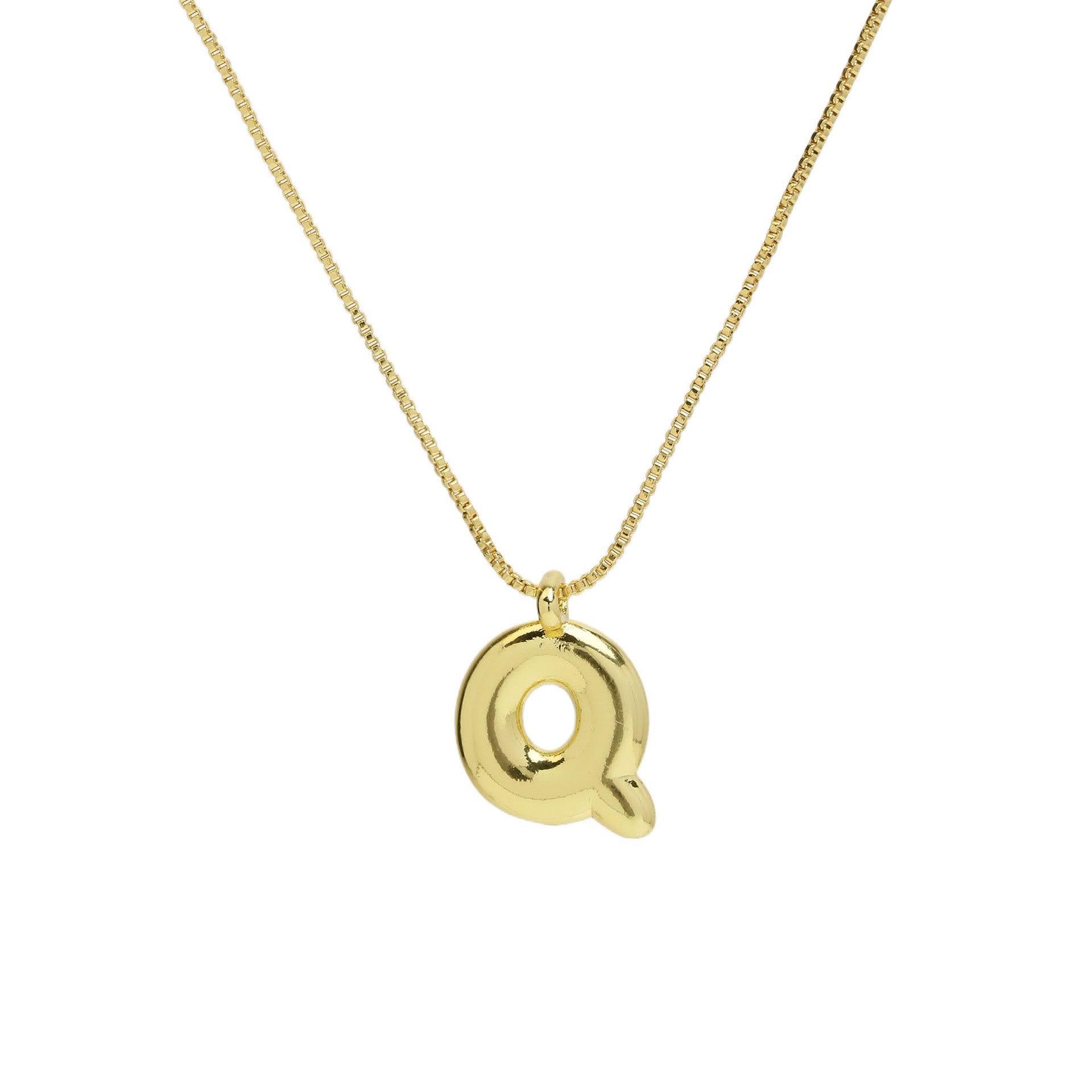 Odalys Gold Initial Pendant - Necklace Q [TJ761JJH]