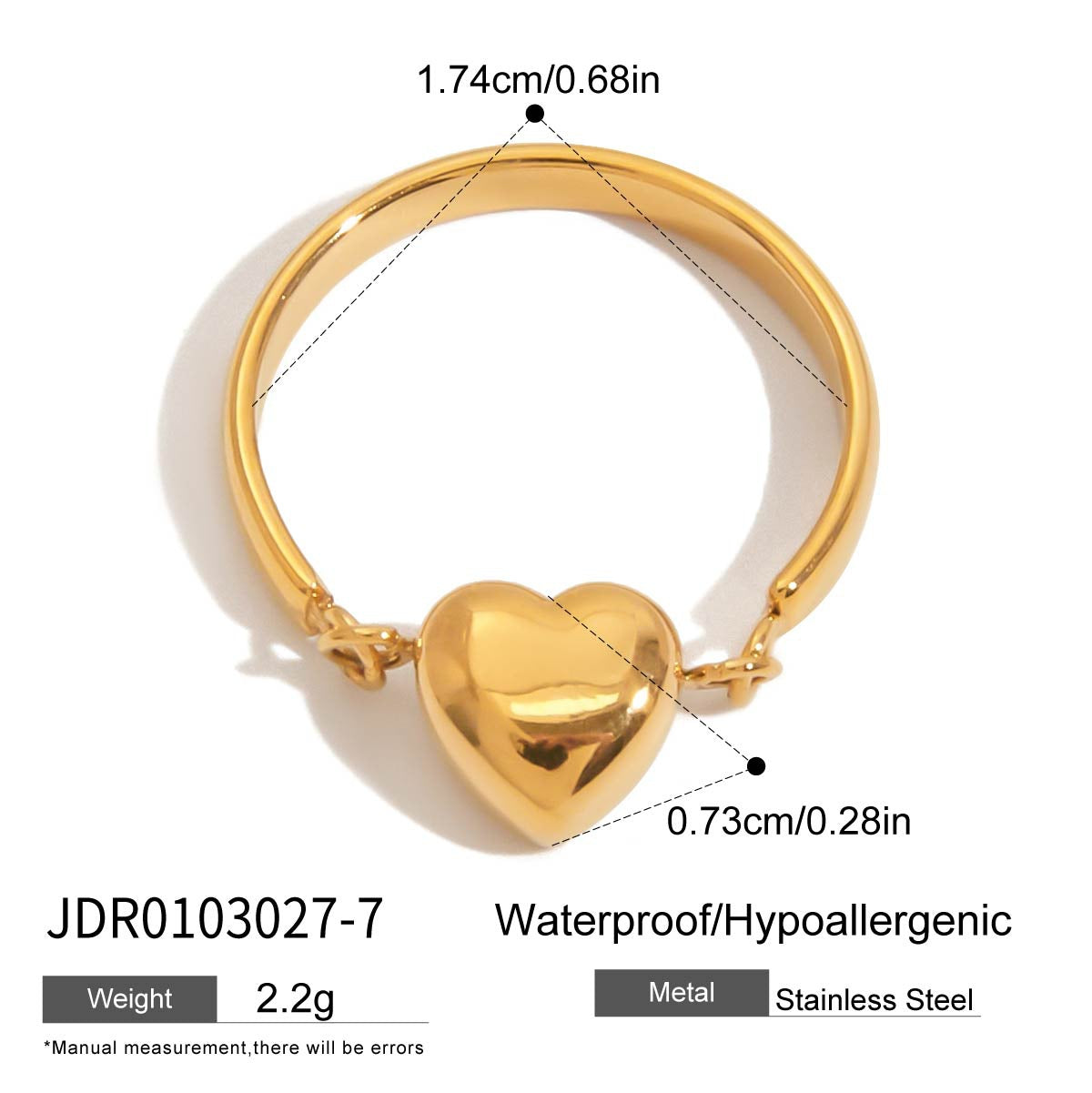 Brynley Eternal Heart Ring - Silver Tone [LM8YJ3AV]