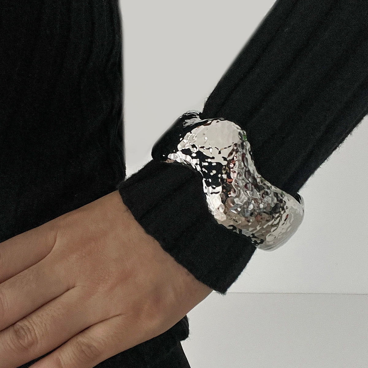 Janylah Liquid Metal Bracelet - Style 08 Silver Bracelet [6Y7Y91OG]