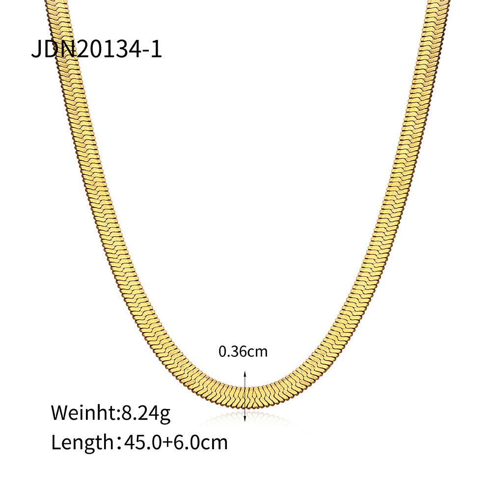 Lailani Sleek Snake Necklace - 18 inch [ZGLVWVRB]