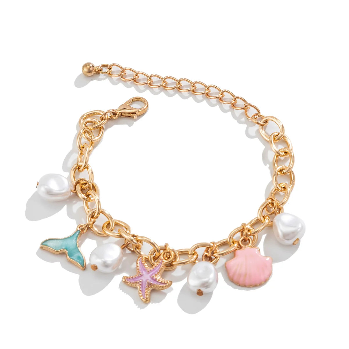 Holly Iridescent Shell Necklace - handchain
