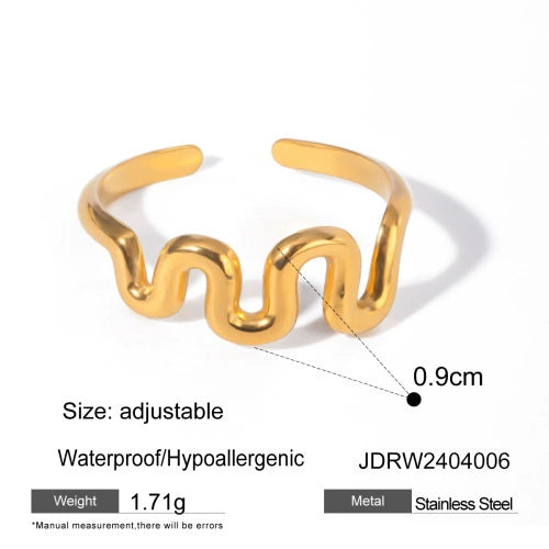 Regan Gold Titanium Ring - JDRW2404006 [6PW81O9R]