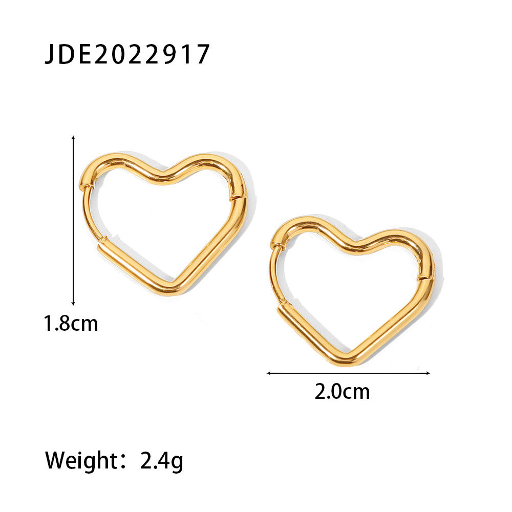 Miller Love Hoop Earrings - Gold Tone [JOGDJEOX]
