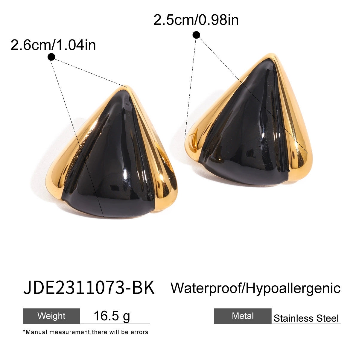 Amaryllis Oil-Drip Agate Earrings - JDE2311073-BK [ACD4NWW8]