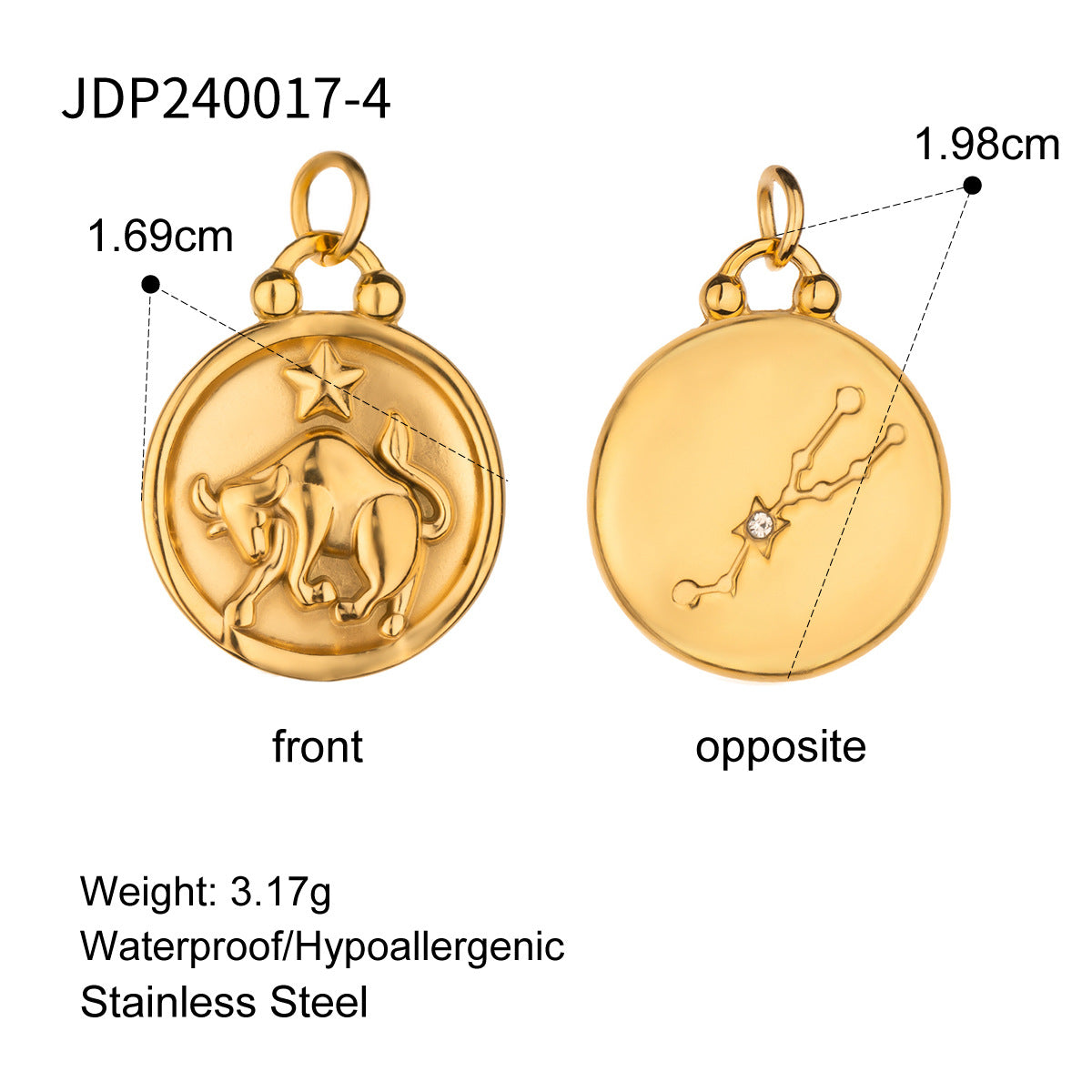 Harmonee Zodiac Constellation Necklace - JDP240017-4 [DM71AP5R]