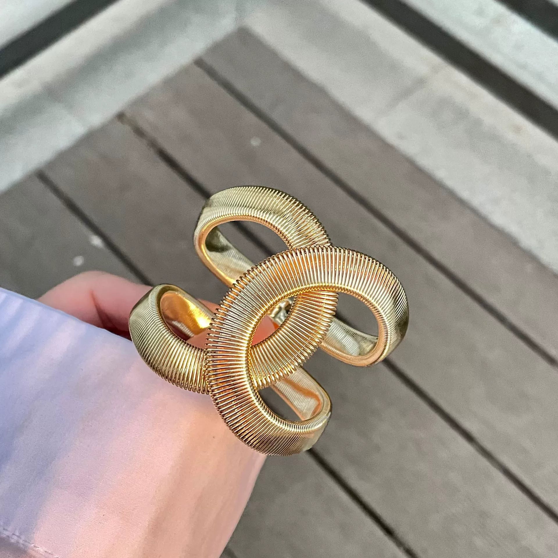 Wrigley Double C Cuff Bracelet - Gold Bracelet