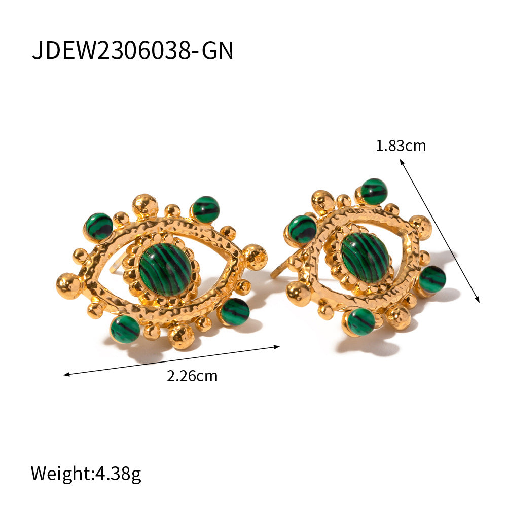 Kashvi Malachite Evil Eye Bracelet - JDEW2306038-GN [IDBR1V2N]