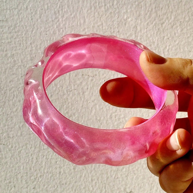 Evelynne Iridescent Glitter Bangle - G Rose Red [H7ZI2JS0]