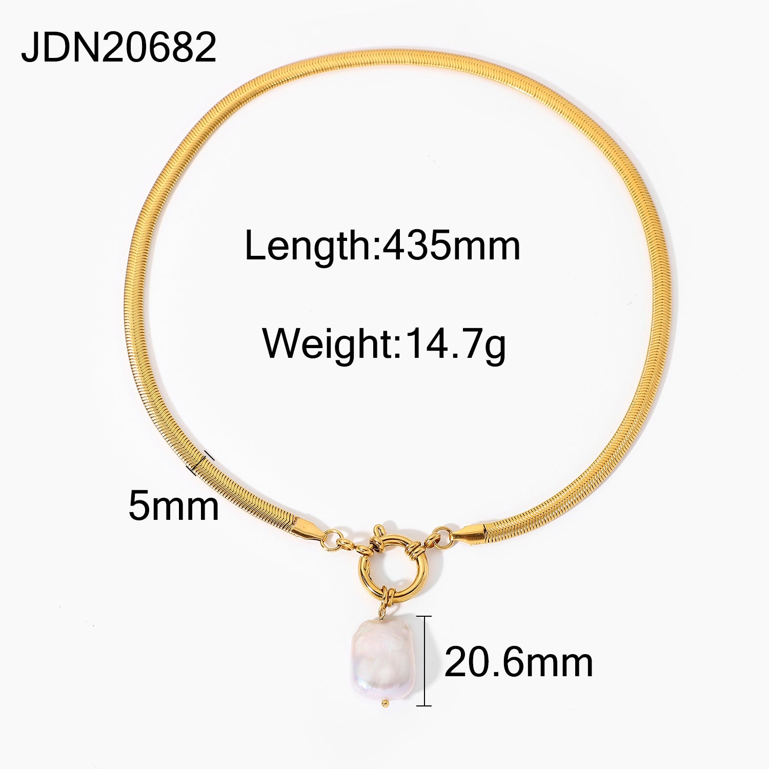 Kolbi Layered Pearl Cross Necklace - JDN20682 [MLJF19CZ]