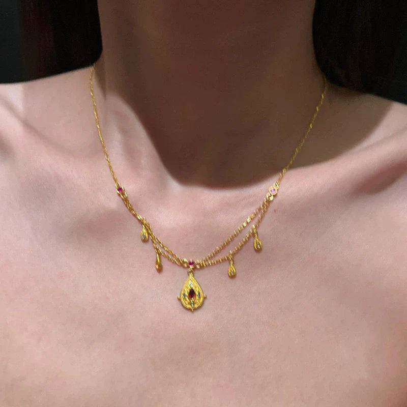 Rosaleen Star Tassel Necklace - Pipa Style Necklace