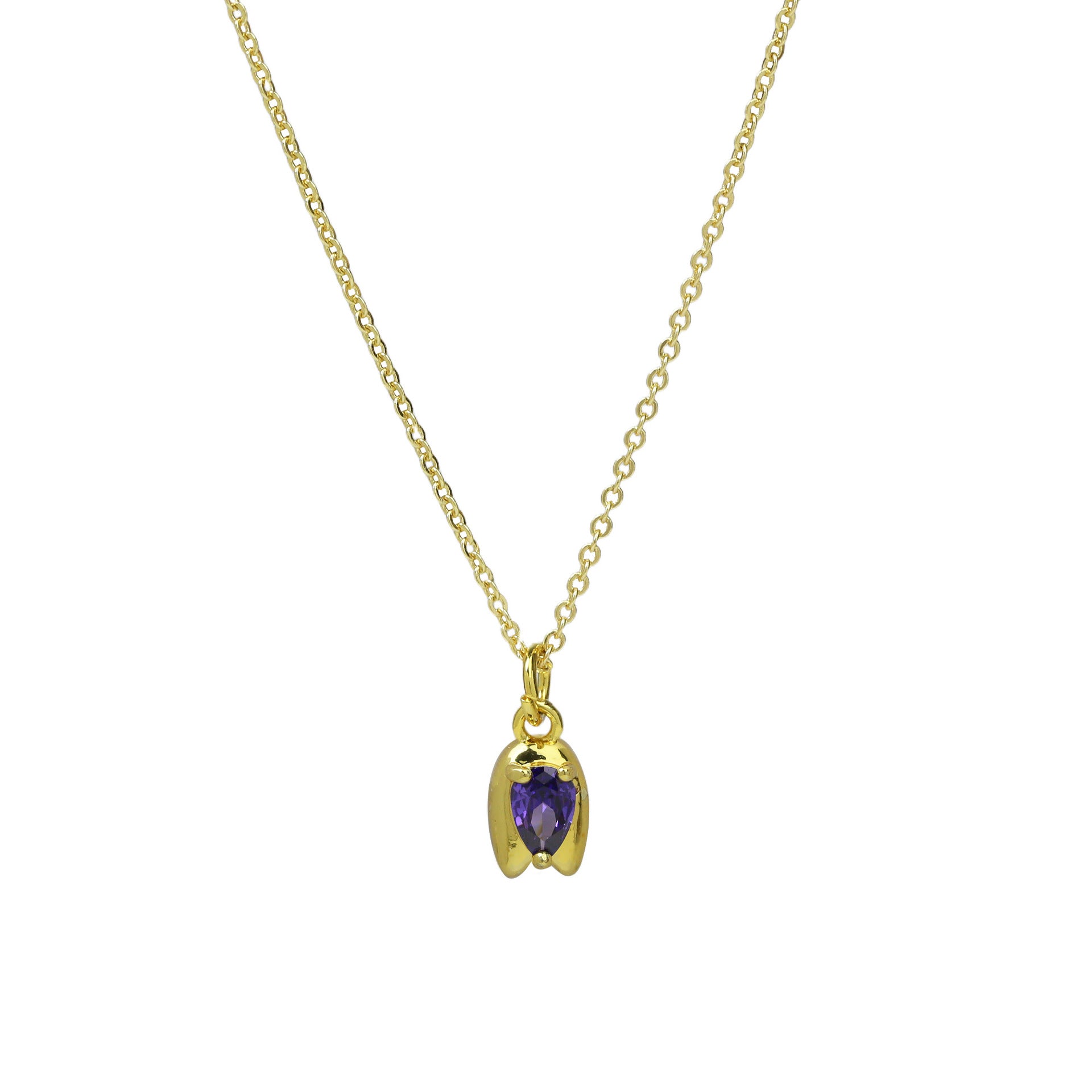 Abbey Rose Bud Pendant Necklace - Necklace 4 [ST8CS1P5]